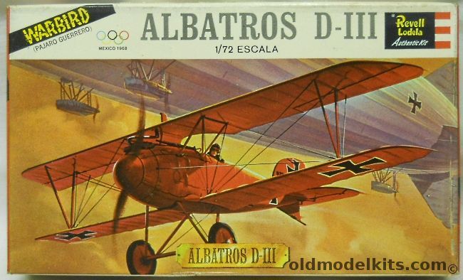 Revell 1/72 Albatros D-III Lodela 1968 Mexico City Olympics Issue, H629 plastic model kit